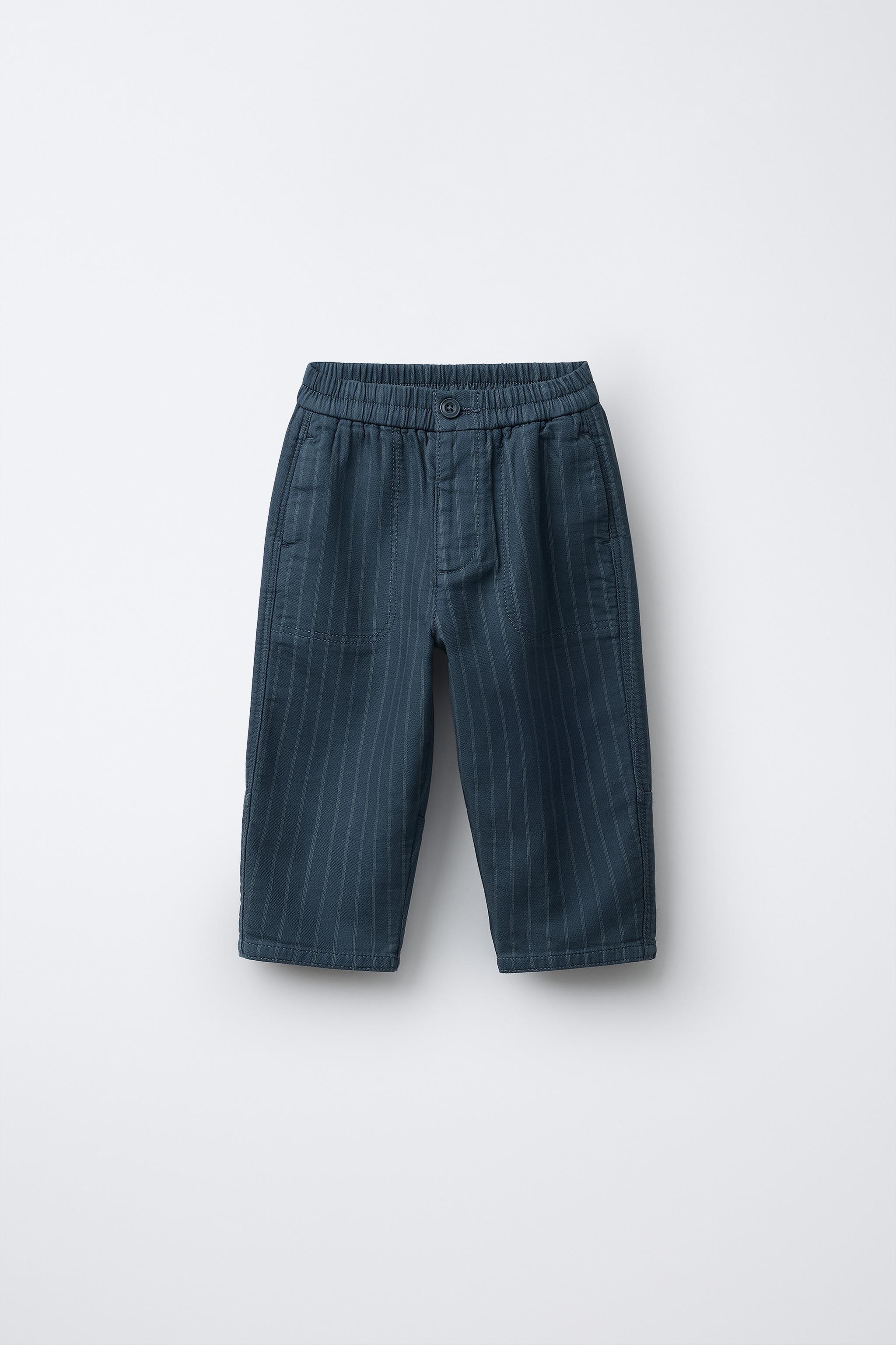 PANTALON BAGGY À RAYURES